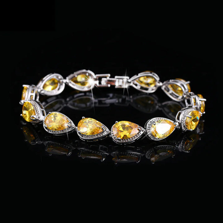 Radiant teardrop bracelet