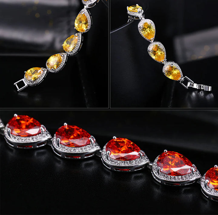 Radiant teardrop bracelet