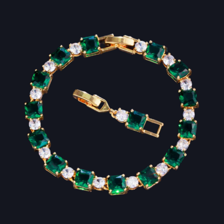 Emerald Square Bracelet
