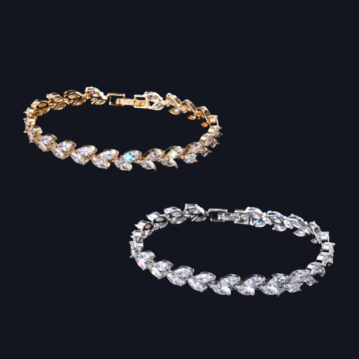 Radiant Leaf Cluster Bracelet