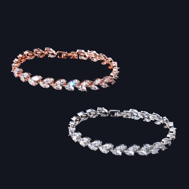 Radiant Leaf Cluster Bracelet