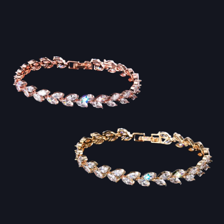 Radiant Leaf Cluster Bracelet