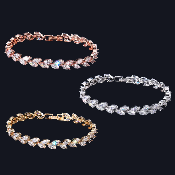 Radiant Leaf Cluster Bracelet