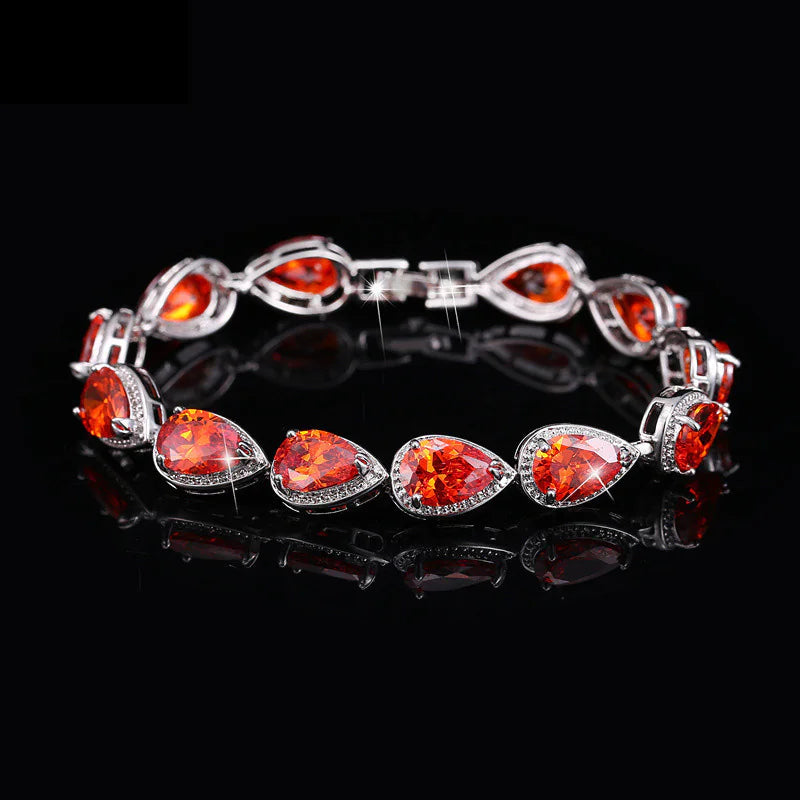 Radiant teardrop bracelet