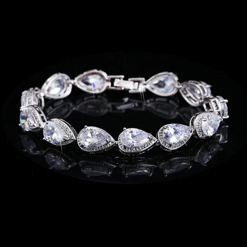 Radiant teardrop bracelet