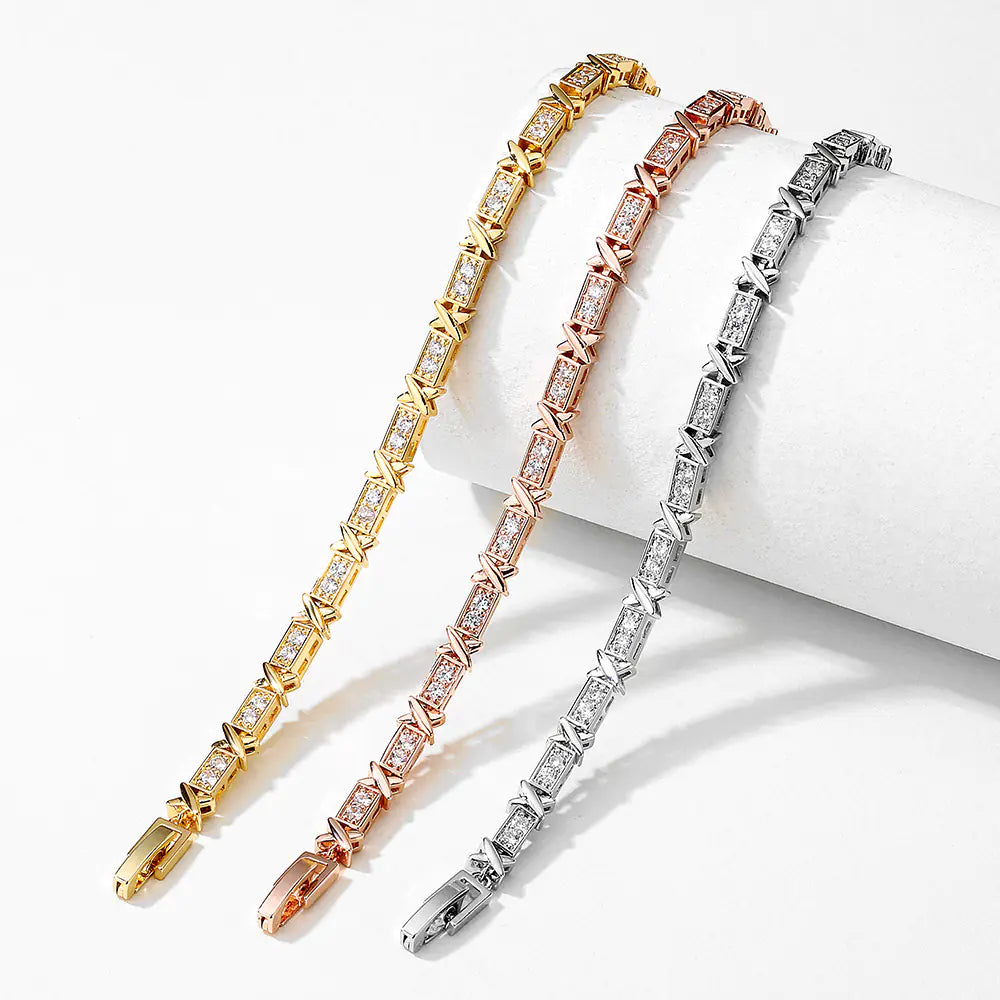 Versatile Zircon Bracelet for Women's Fashion Style